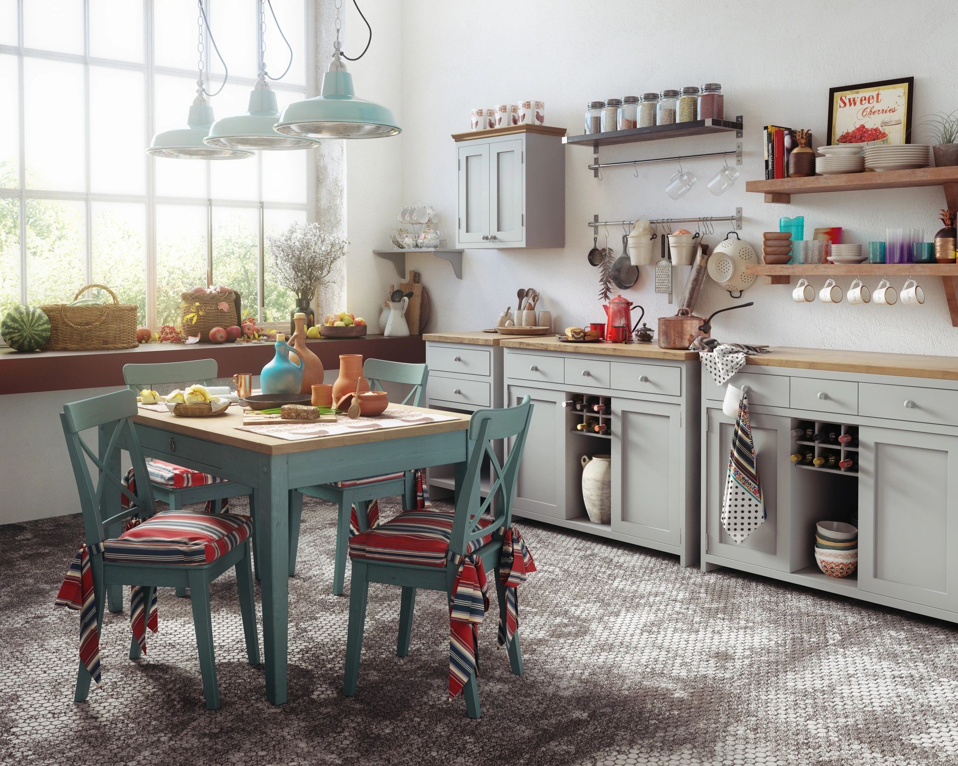 warm Mediterranean kitchen